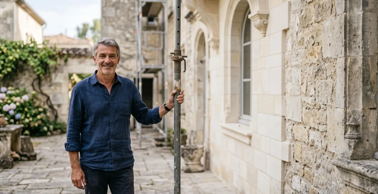 Château français en pierre partiellement restauré, illustrant la défiscalisation des monuments historiques