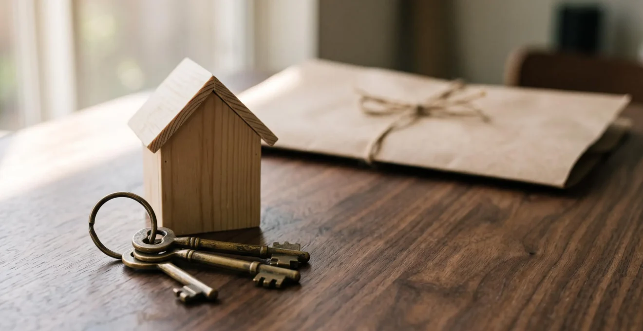 Trousseau de clés posé près d'une maquette de maison, symbole des obligations légales du bailleur avant la mise en location