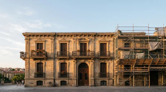 Facade d'un immeuble ancien renove symbolisant l'investissement en SCPI fiscale sans gestion locative